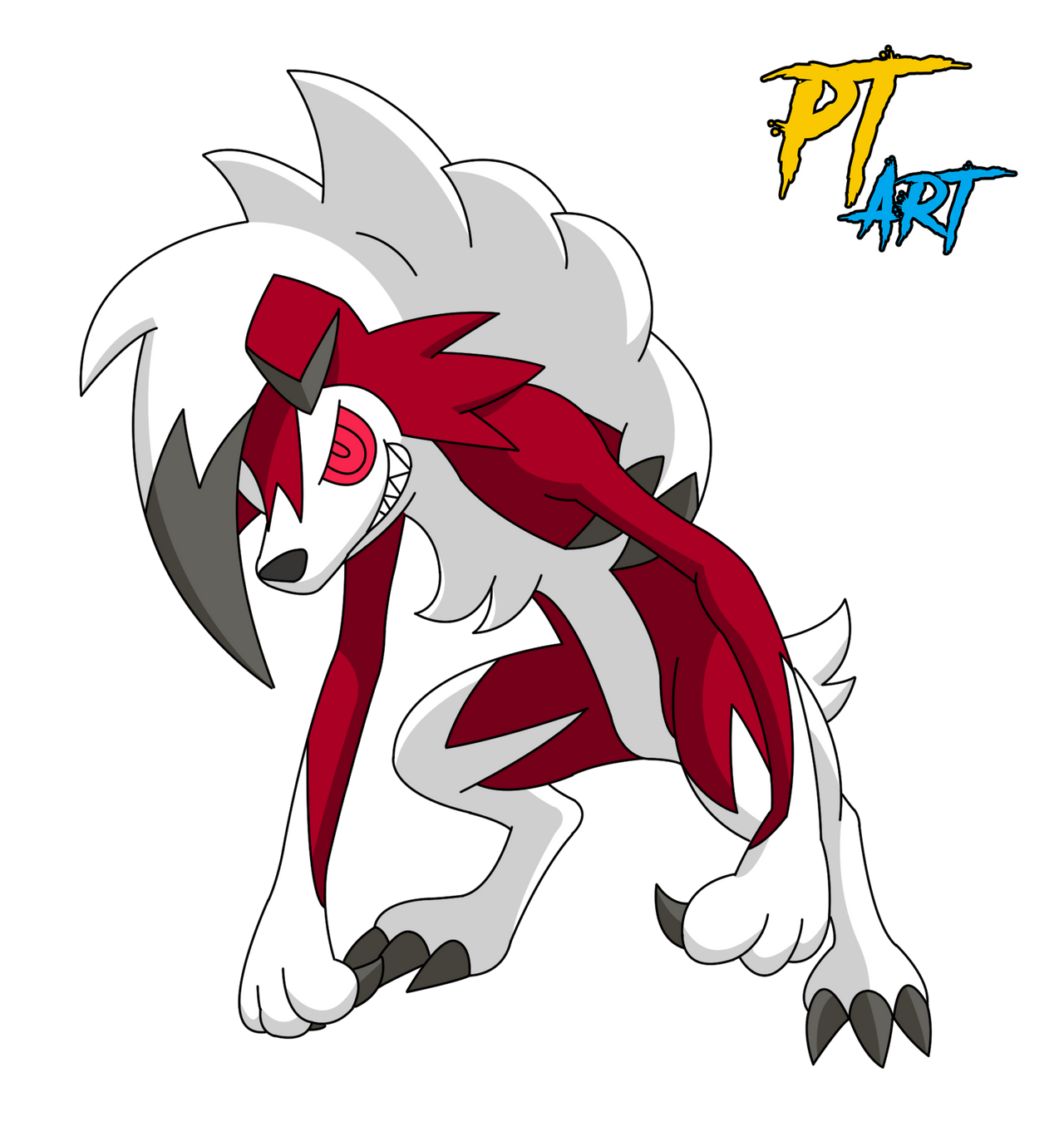 Lycanroc (Midnight Form) Plush Pokémon fit - Main Image