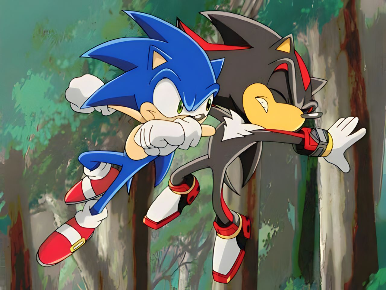 Premium AI Image  Shadow the Hedgehog sonic