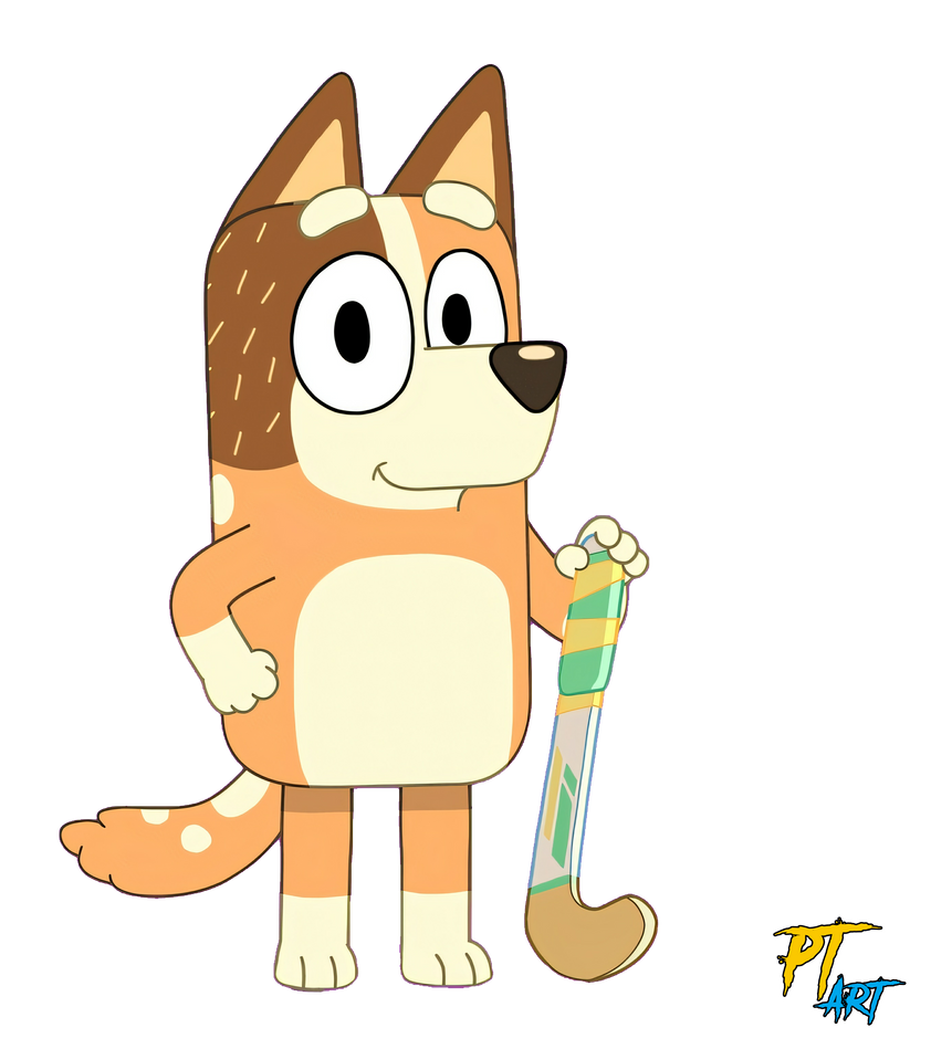Chilli Heeler (Bluey) AI Upscaled by PlatinumShrineArt on DeviantArt