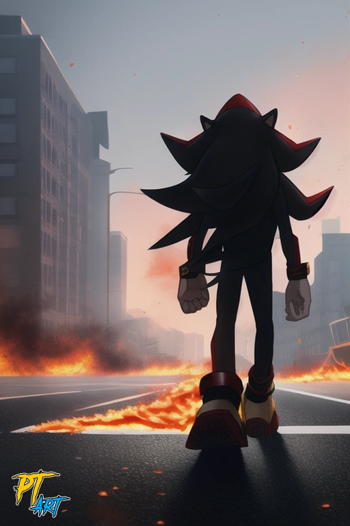 Premium AI Image  Shadow the Hedgehog sonic