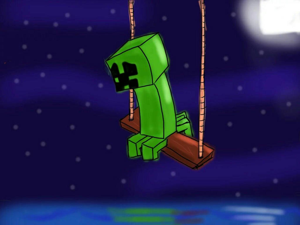 Minecraft sad creeper by Yifeianimetra on DeviantArt