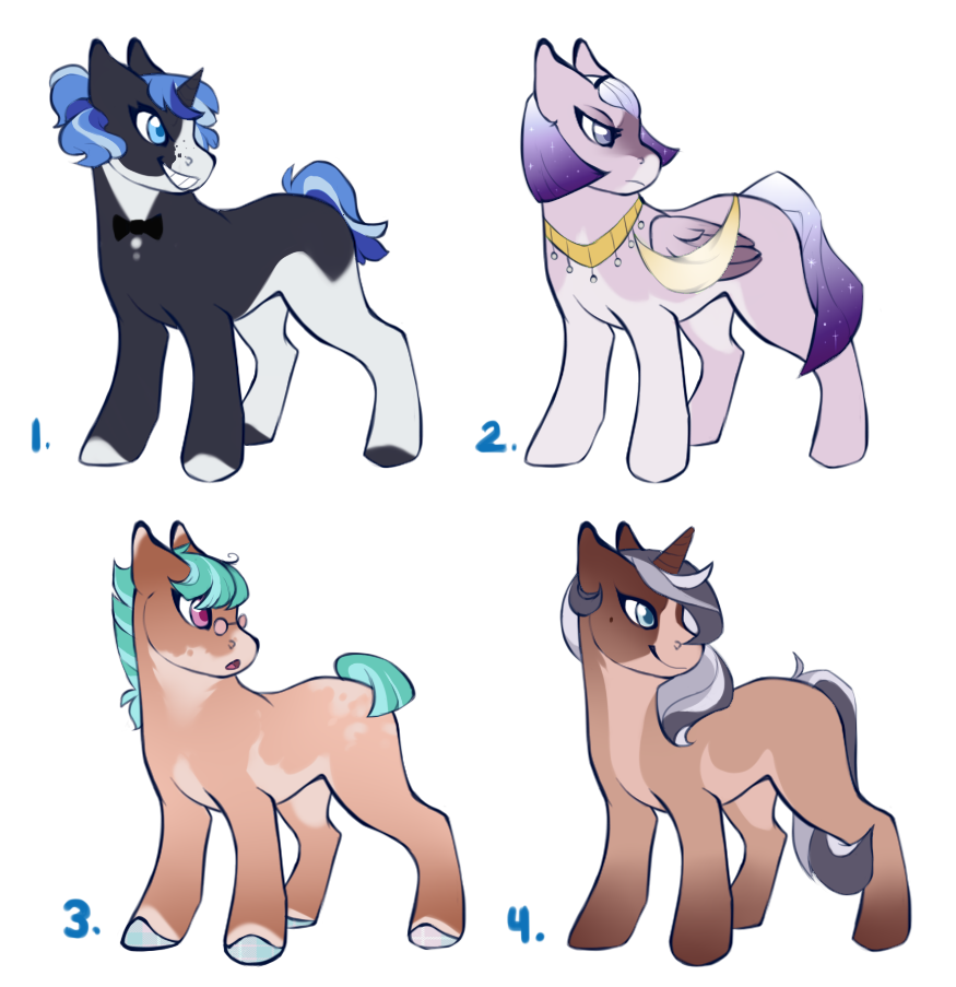 Assorted Lady Pony Adopts {OPEN}