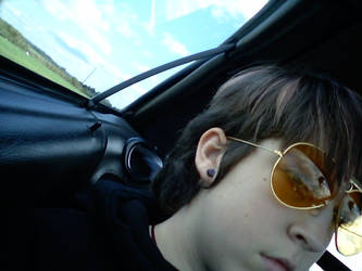 emo glasses and car rides