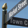 Pearland Town Center Street Sign