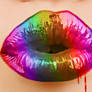 colour full lips