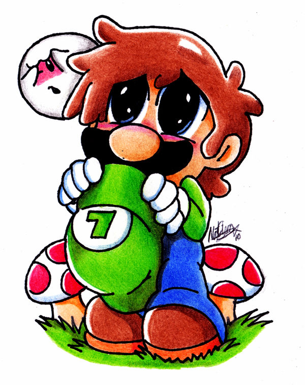Chibi Luigi by NatSilva