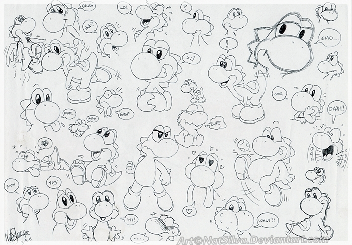 Yoshi doodles