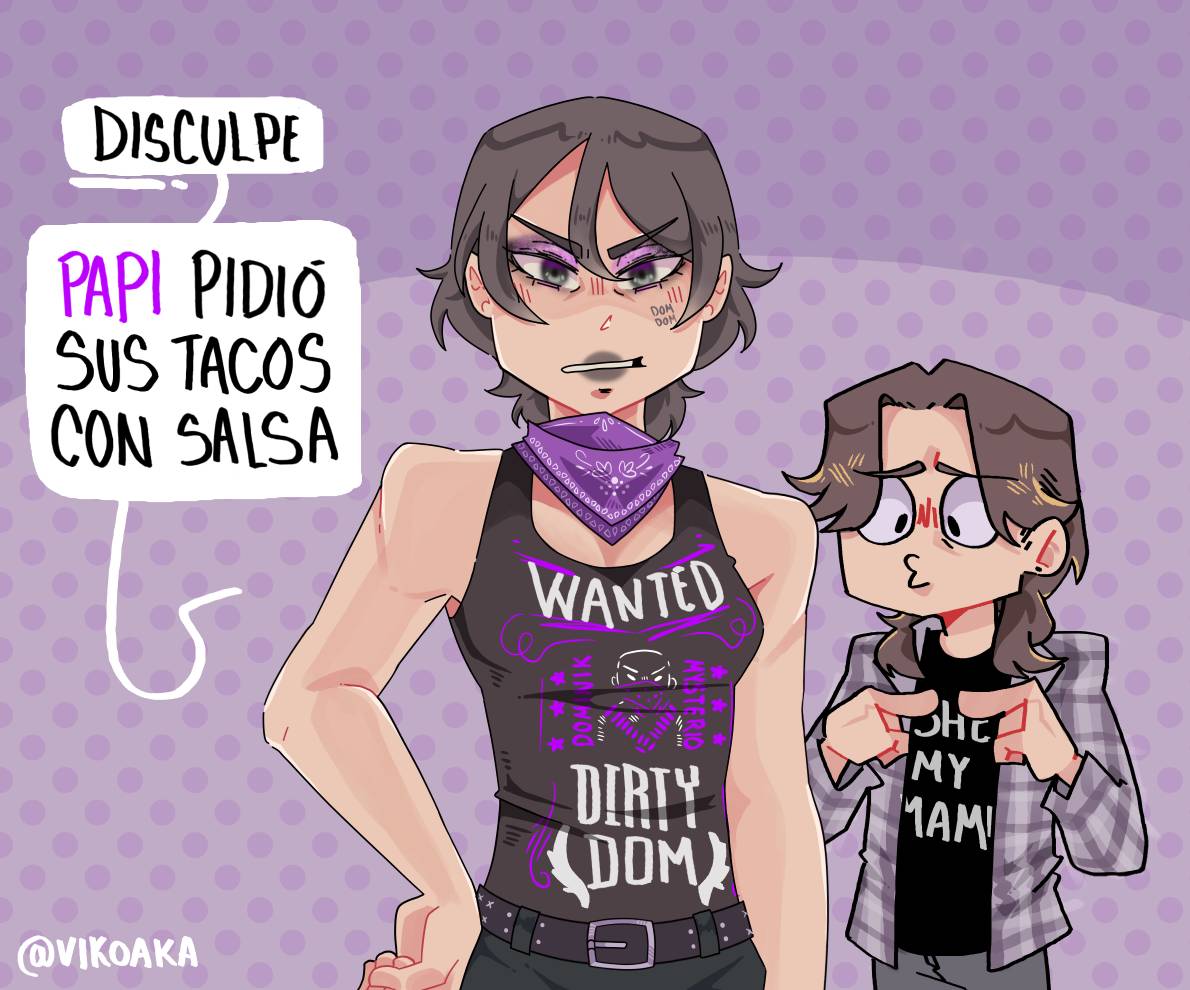 Cartoony Rhea Ripley Rhea Ripley Dominik Mysterio by VikoAka on DeviantArt