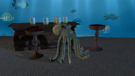 Octopus in 3D.