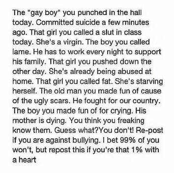 STOP THE BULLYING