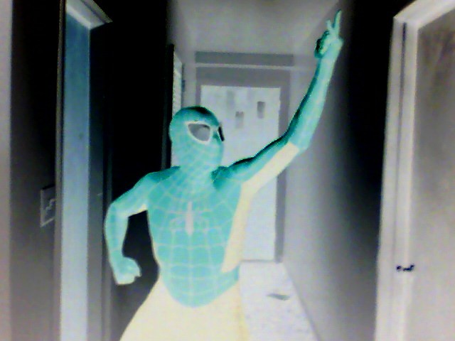 Myself as Spidey with computer effect