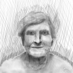 Old Woman Portrait - digital