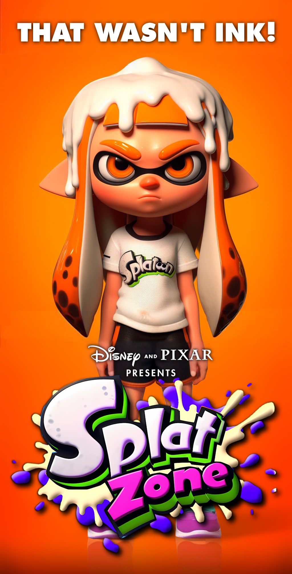 Splatoon SplatZone (Disney Pixar AI Cursed Poster) by ...