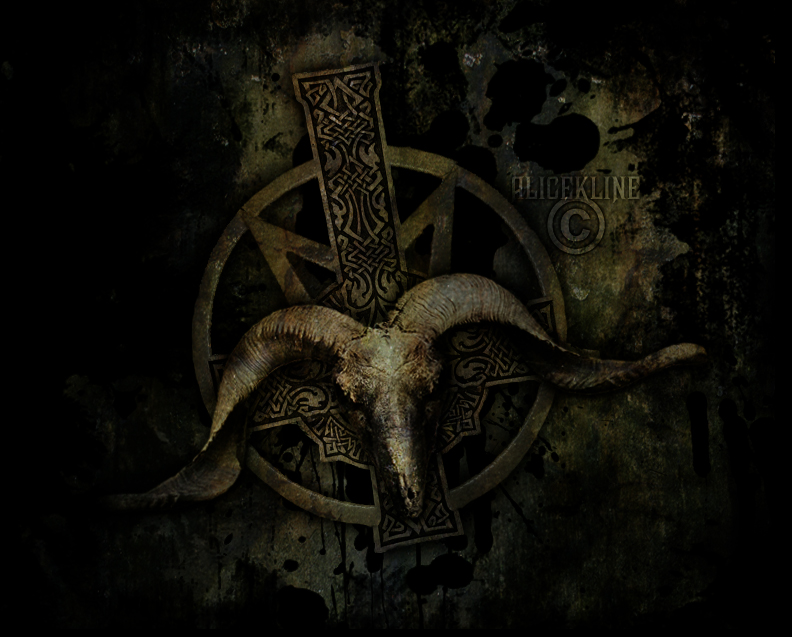 satanic goat head cross by xXxNewCultQueenX on DeviantArt