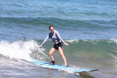 Daughter Catches A Wave