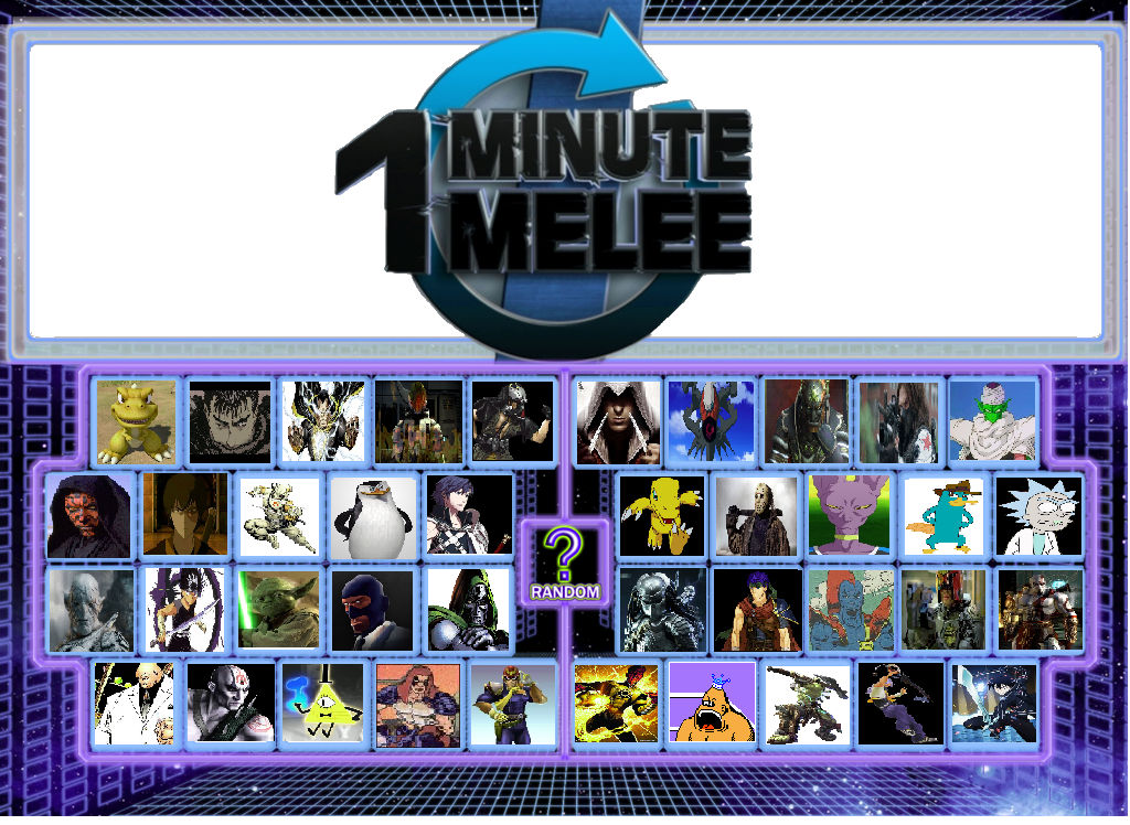 One Minute Melee Roster by batkong40 on DeviantArt