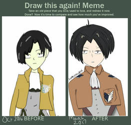 Levi draw again meme