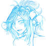 Tulum's festival headdress sketch