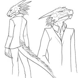 Drizzt in a suit