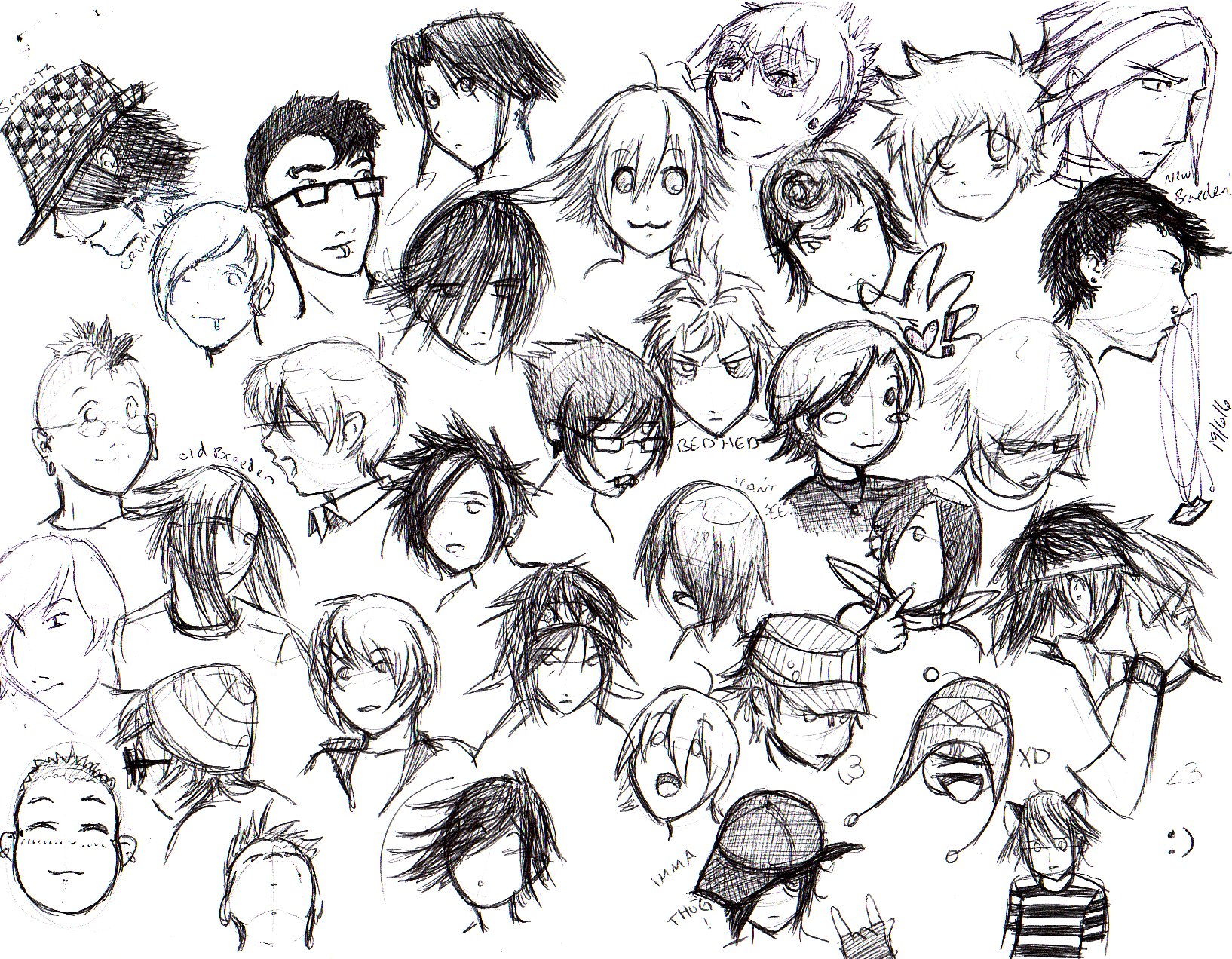 A Page Of Emo Boys By Pyrogina On Deviantart