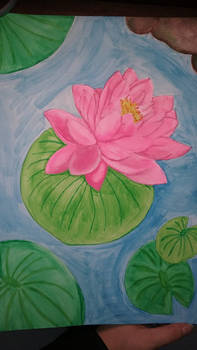 Watercolor Waterlily