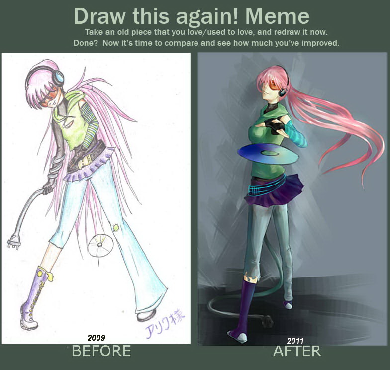 Draw this again meme