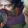The kiss, work in progress