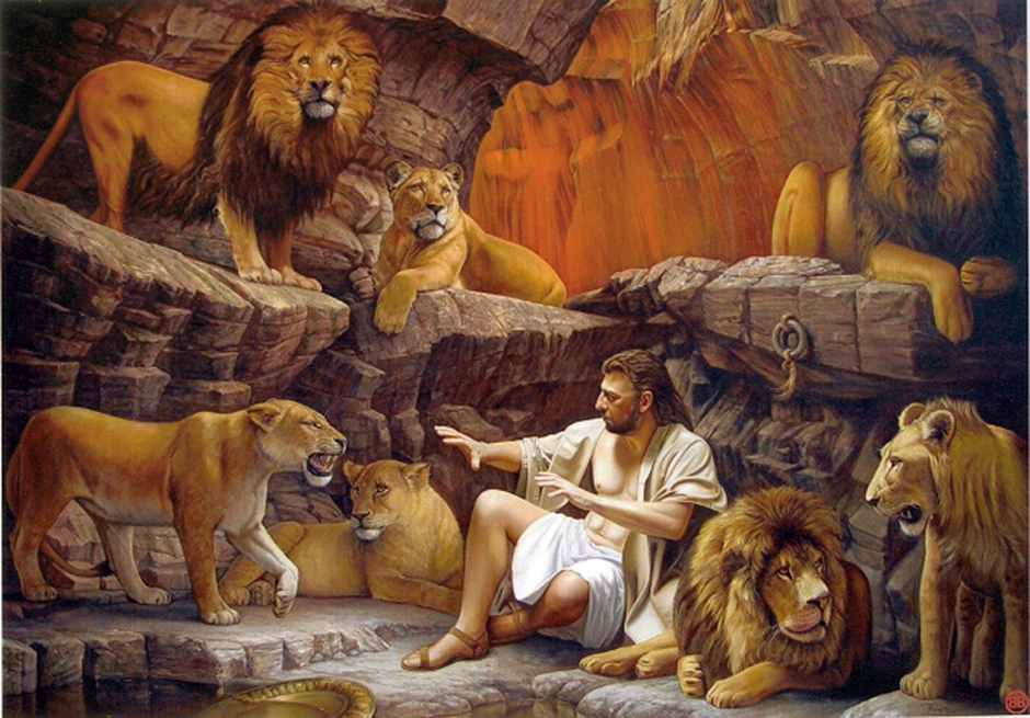 Daniel and the lions