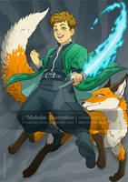 Clement and the fox by Mokolat-Illustr