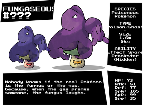 #??? Fungaseous, the Poisonous Pokemon