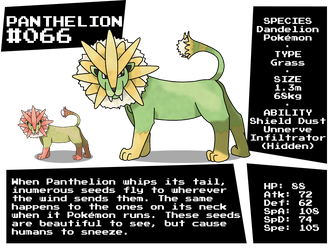 #066 Panthelion, the Dandelion Pokemon