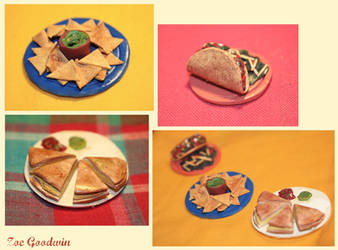 Mexican food miniatures