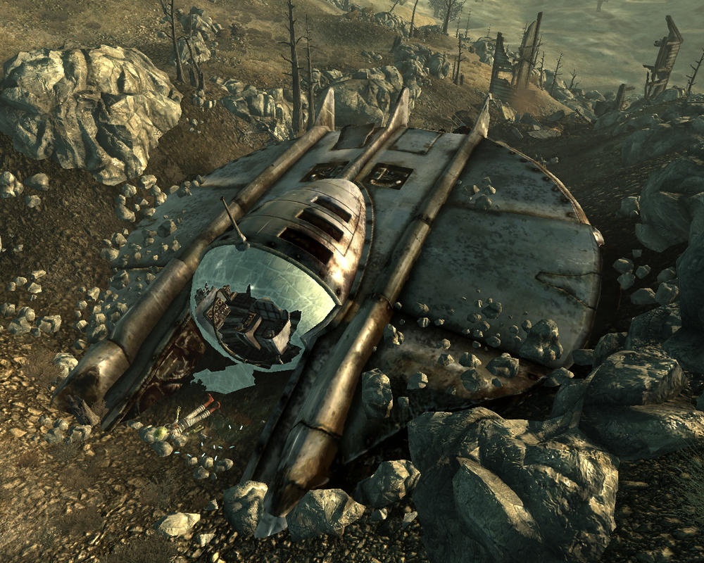 Fallout 4 разбившийся корабль инопланетян фото 7