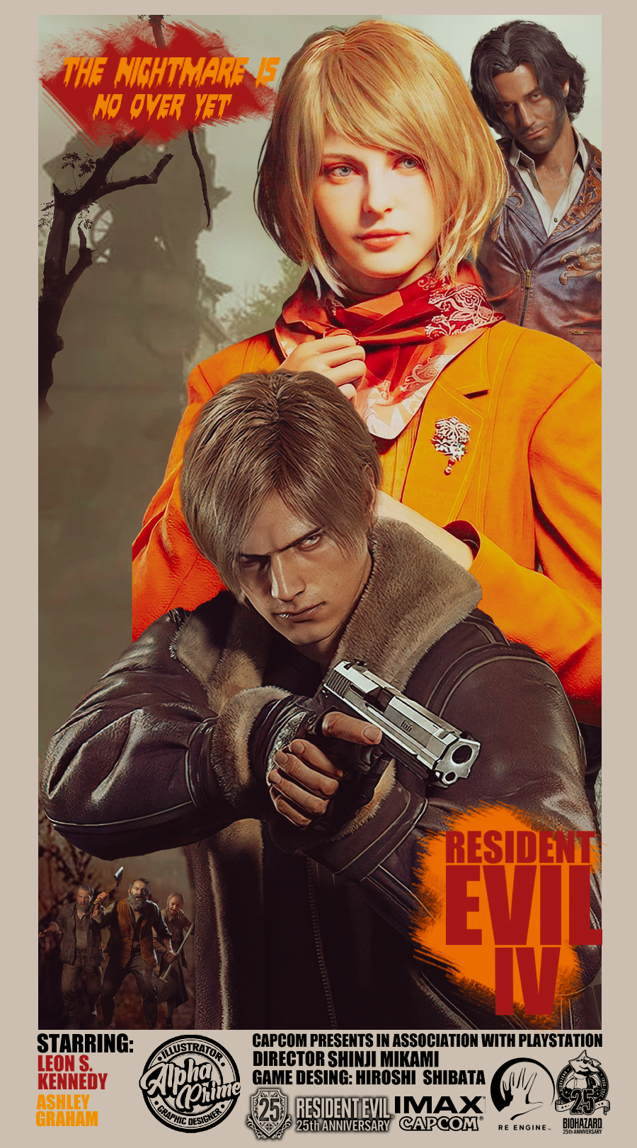 Resident Evil 4: Recomeço, Poster do RE4, esse poster não f…