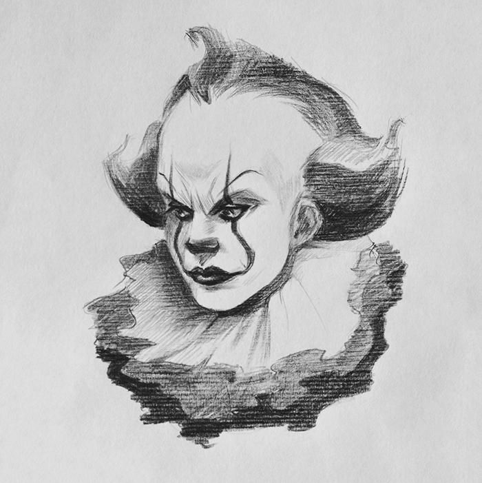 Pennywise Sketch By Leeralei On Deviantart