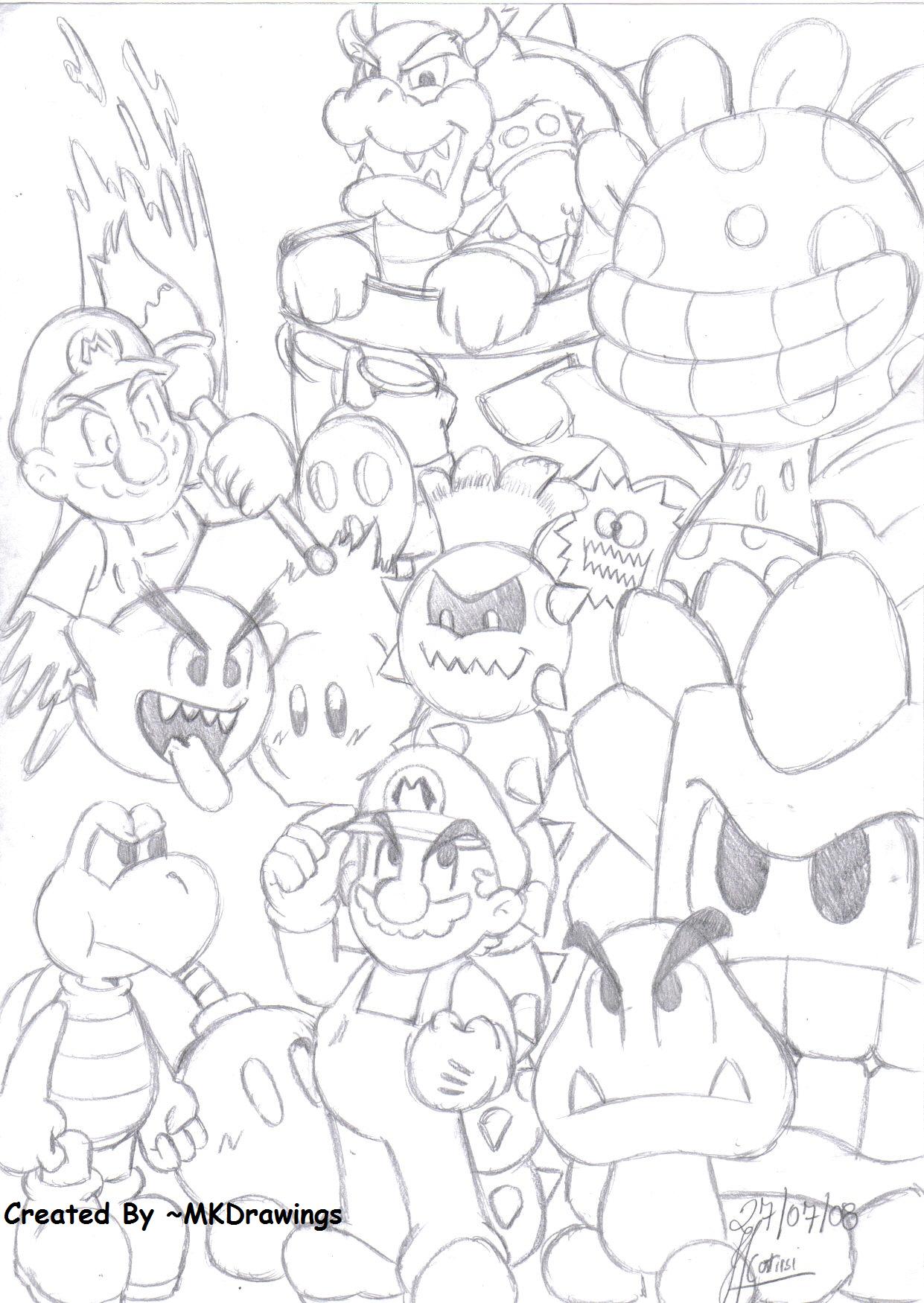 Printable List Of Mario Enemies Printable List Of Mario Enemies