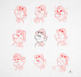 Expression sheet - Mario