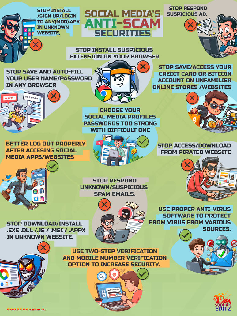 Social Media Anti-Scam Securities by Sudhar Editz by sudhareditz on ...