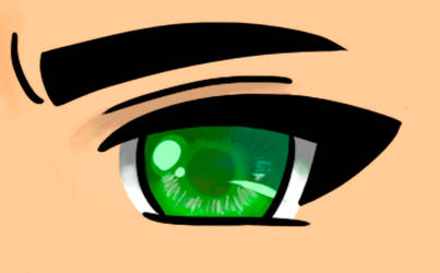 Manga eye - Lime green