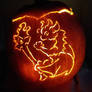 Dragon of the Living Flame Jack o Lantern 