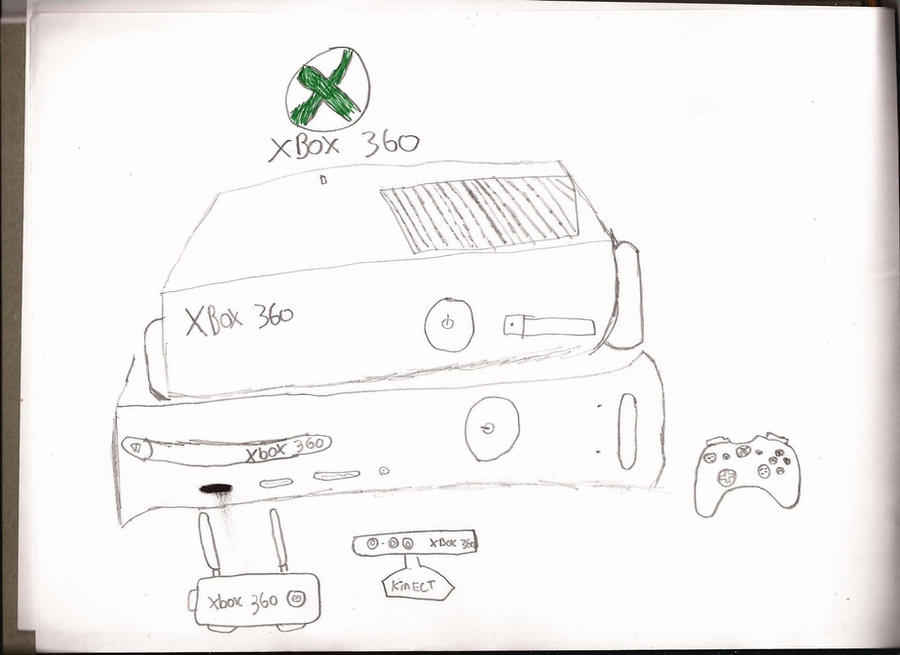 xbox drawing by davidstickman on DeviantArt
