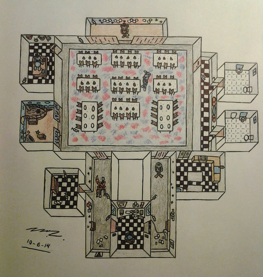 Pixilart - fnaf 1 map by Anonymous