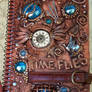 Polymer clay decorated journal