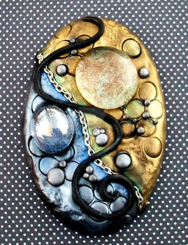 Eclipse Polymer Clay Cabochon