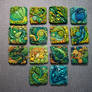 Textured Polymer Clay Inchies