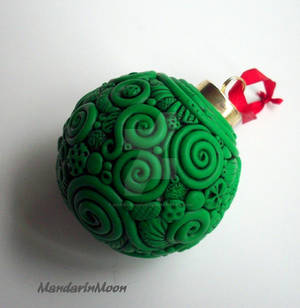 Green Filigree Christmas Ornament