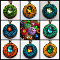 Dragon Pendants New Group