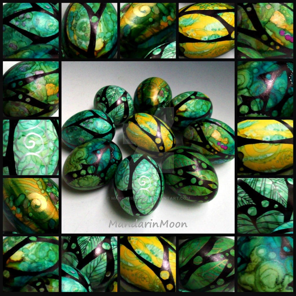 Enchanted Garden Painted Eggs