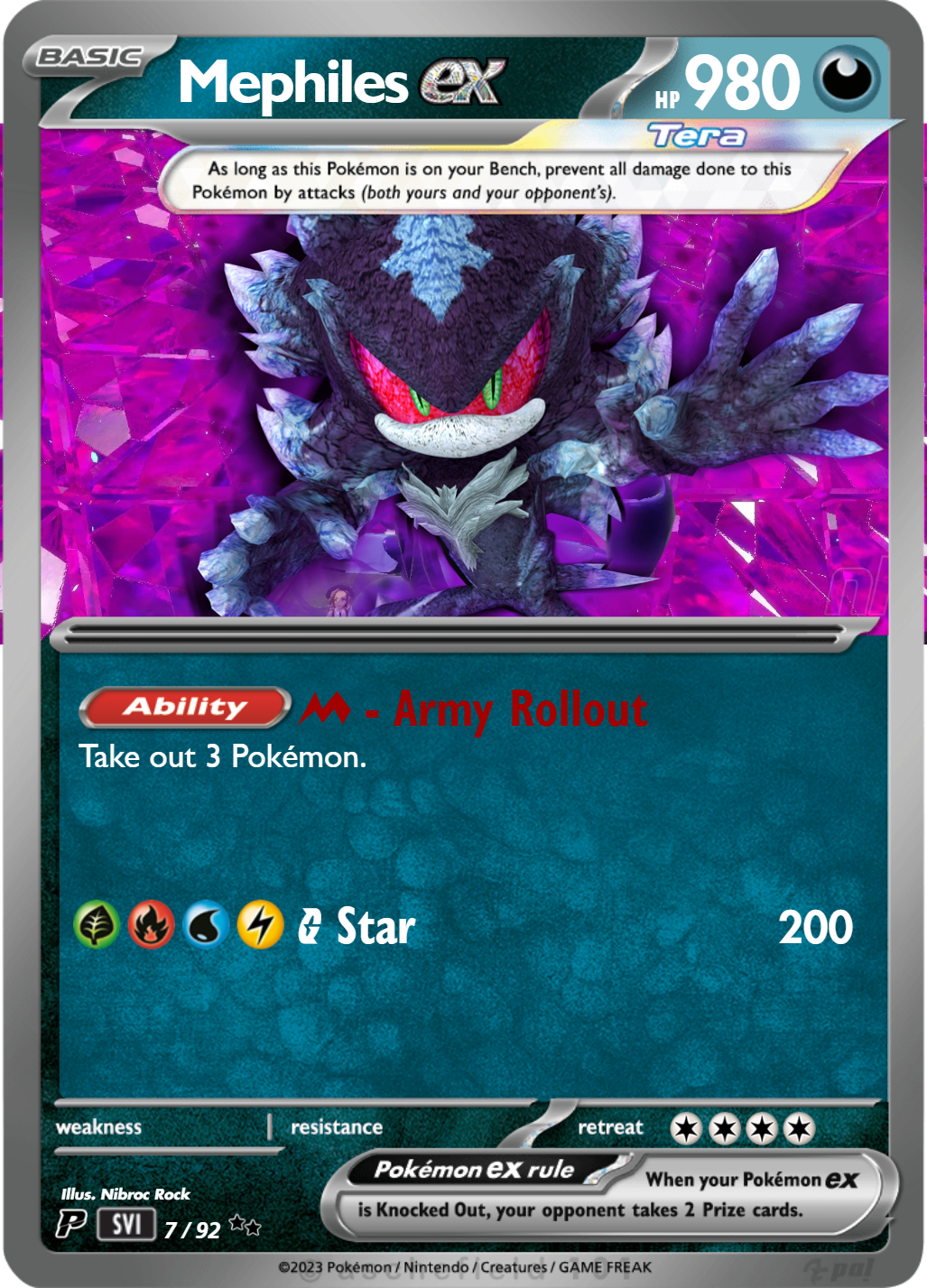 Pokemon Card - #94 Mega Gengar Shiny by Nova-Nebulas on DeviantArt