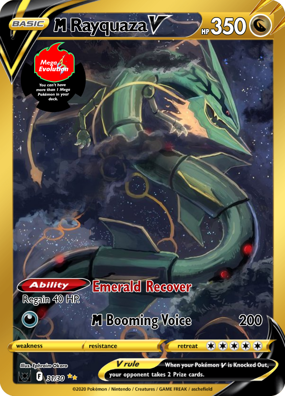 Shiny Mega Rayquaza V by billythekid100 on DeviantArt